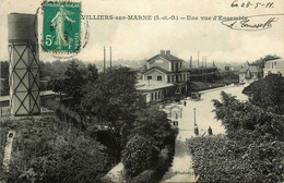 Villiers Sur Marne * Vue D'ensemble Du Village * Château D'eau * La Gare Ligne Chemin De Fer - Villiers Sur Marne