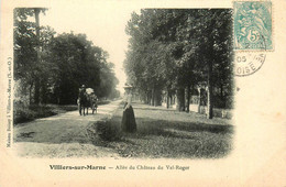 Villiers Sur Marne * Allée Du Château Du Val Roger * Attelage - Villiers Sur Marne