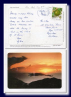 2005 British Virgin Islands Postcard Sunset Posted To Scotland - Iles Vièrges Britanniques