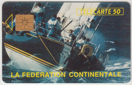 FRANCE - Federation Continentale (Ship), En0223,Chip:GEM1A (Symmetric Black), 50U , Tirage 11.000, 11/91, Used - Privées