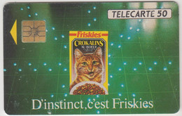 FRANCE - D'instinct C'est Friskies, En0216,Chip:SO3 (Module 44), 50U , Tirage 11.000, 11/91, Used - Privées