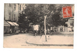 Loriol-sur-Drôme Quartier De La Place Drôme 26270 Dos Vert Cpa Voyagée En 1918 En TB.Etat - Sonstige & Ohne Zuordnung