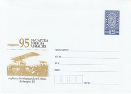 Bulgaria 2007 95 Anniversary Of Bulg. Air Force Prestamped Envelope - Covers & Documents