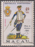 MACAU - 1966, Uniformes Do Exército, 40 A.  D. 13 1/2   (o)   MUNDIFIL  Nº 410 - Gebraucht