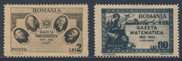 Romania Romana Rumänien 1945 Mi 900a /1 YT 869 /0 SG 1759 /0 **„Gazeta Matematică“ - 50th Ann. Journal Mathematics - Autres & Non Classés