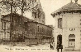 Montendre * L'église Vue Des Brouillards * Bar * Rue - Montendre