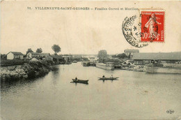 Villeneuve St Georges * Fouilles Corvol Et Morillon * Péniche Batellerie - Villeneuve Saint Georges