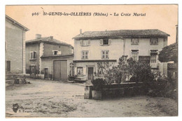 Saint-Genis-Les-Ollières Canton Vaugneray La Croix Muriat Rhône 69290 N°966 Cpa Voyagée En Franchise Militaire 1914..... - Other & Unclassified