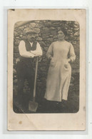 64 St Saint étienne De Baigorry Couple Jardinier Nommé Carte Photo De Mars 1914 - Saint Etienne De Baigorry