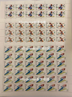 Russia 2002 Sheet Winter Olympic Games Salt Lake City Mountain Skiing Figure Skating Ski Jumping Sports Stamps Mi 956-8 - Unused Stamps