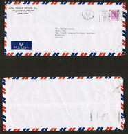HONG KONG   Scott # 196 On COMMERCIAL AIRMAIL COVER To MONTREAL (5/OCT/1961) (OS-672) - Covers & Documents