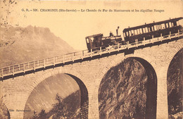 74-CHAMONIX- LE CHEMIN DE FER DU MONTENVERS ET LES AIGUILLES ROUGES - Chamonix-Mont-Blanc
