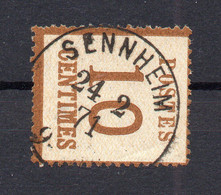 !!! ALSACE LORRAINE N° 5 CACHET DE SENNHEIM DU 24/2/1871 - Gebraucht