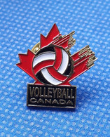 Official Badge Pin Canada Volleyball Federation Association - Volleyball