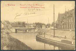 C.V De FURNES VEURNE (Canal Et Pont De Nieuport) Expédiée En Correspondance Militaire Via Cachet Français TRESOR Et POST - Zona No Ocupada