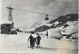 CPM 74 MEGEVE Téléférique Ski Croix De Rochebrune 1947 - Megève