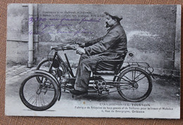 CPA  45 , Cycles Tournois à Orléans , Le Nouveau Tricycle à Moteur - Orleans
