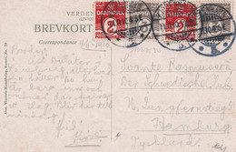 DANEMARK 1910  CARTE POSTALE DE COPENHAGUE - Covers & Documents