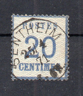 !!! ALSACE LORRAINE N°6 CACHET DE SENTHEIM DU 25/4/1871 - Used Stamps