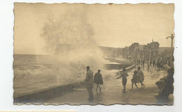 80 Somme Mers Les Bains Tempete Effet De Vagues Carte Photo - Mers Les Bains