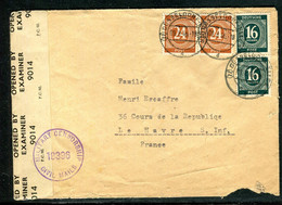 Allemagne - Enveloppe De Düsseldorf Pour La France En 1946 Avec Contrôle Postal - Réf M 7 - Altri & Non Classificati