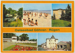 MBK Ostseebad Göhren - Rügen, FDGB-Urlaubersiedlung, Strand Konzertgarten, 1987 Postalisch Gelaufen, 2 Scans - Göhren