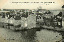 Villeneuve St Georges * Inondations De Janvier 1910 * Rue Raymond Delagrange * Foyer Villeneuvois * Crue De La Seine - Villeneuve Saint Georges