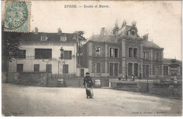 CPA78- EPONE- Ecoles Et Mairie - Epone