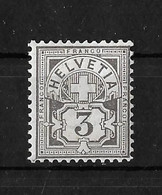 1894 - 1899 ZIFFERMUSTER → Faserpapier Kontrollzeichen Form B    ►SBK-59B**◄ - Neufs