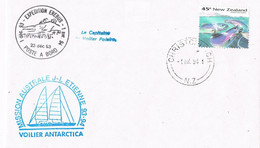 44033. Carta CHRISTCHURCH (New Zealand) 1989. ANTARTIC Expedition Nederland. Terra Nova Bay. Helicopter - Storia Postale