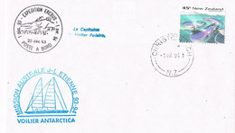 44033. Carta CHRISTCHURCH (New Zealand) 1989. ANTARTIC Expedition Nederland. Terra Nova Bay. Helicopter - Brieven En Documenten