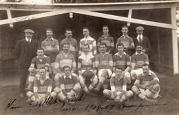 CARTE-PHOTO De L'équipe 1ère De RUGBY Du HAVRE.A.C 1908-09 (Rareté!!). - Ohne Zuordnung