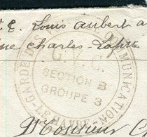 Cachet De Garde Des Voies De Communication Du Havre Sur Enveloppe En Fm En 1917 Pour Pont L 'Evèque - Réf M 49 - 1. Weltkrieg 1914-1918