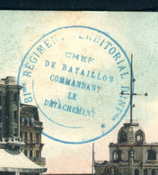 Cachet De Chef De Bataillon Du 81ème Ré. Infanterie Sur Carte Postale Du Havre En 1914  - Réf M 50 - Guerra De 1914-18