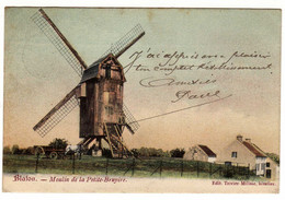 Blaton ( Bernissart ). Moulin De La Petite Bruyère. Moulin à Vent. Carte Colorisée. **** - Bernissart