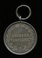 Germany:Prussia:Medal Krieger Verdienst, Merit Medal, Silver, 1872 - Alemania