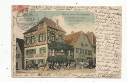 JC, Cp , 67 , CHATENOIS, Gruss Aus KESTENHOLZ ,gasthaus Zur Laube , Dos Simple ,voyagée 1906 - Chatenois