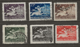 POLAND Oblitéré PA 18-23 Aviation Centaure Arc Flêche Avion - Used Stamps