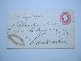 1863 , MÜLLHEIM , Klarer Stempel Auf Ganzsache - Enteros Postales