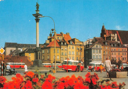 ¤¤   -   POLOGNE  -  VARSOVIE  -  WARSZAWA   -  Plac Zamkowy  -  Bus, Car, Autobus, Moto       -  ¤¤ - Pologne