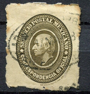 Mexique - 1884-1892 - Yt S6 - Timbre De Service Dentelé 6 - Oblitéré - Mexique