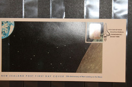 New Zealand , Hologramm Mondlandung, 1994, FDC - Hologramme