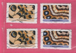 France 2020 YT/   1806-1804  Effets Papillons - Used Stamps