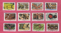 France 2020 YT/ 1801-1802-1803-1804-1805-1806-1807-1808-1809-1810-1811-1812 Effets Papillons - Used Stamps