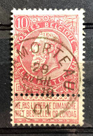 België, 1900, Nr. 58, Gestempeld LAMORTEAU - 1893-1900 Barba Corta