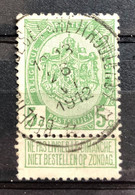 België, 1907, Nr. 83, Gestempeld BEVEREN (ROESELARE)(ROULERS) - Coba 15€ - 1893-1907 Armarios