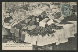 Les P'tits Métiers De Paris. Les Grands Marchés - Pavillon Des Légumes. V. P. Paris N° 21 Carte Ayant Voyagé. TB - Ambachten In Parijs