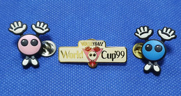 3 X Official Badge Pin Volleyball World Championship Cup WC 1999 99 - Volleyball