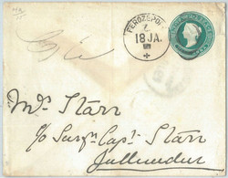 72430 - INDIA   -  POSTAL HISTORY - STATIONERY  COVER 1894 - Covers