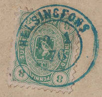 FINLANDE - N°19 - SUR FRAGMENT DE LETTRE - OBLITERATION HELSINGFORS LE 2-1-1876 - COTE OBLITERE 75€ - SUR LETTRE 6000€ - Used Stamps